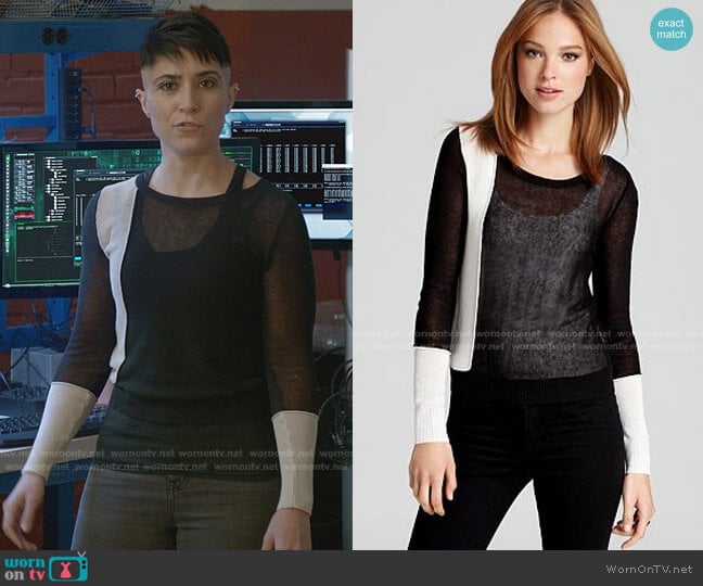 Bcbgmaxazria Julian Color Block Trapeze Sweater