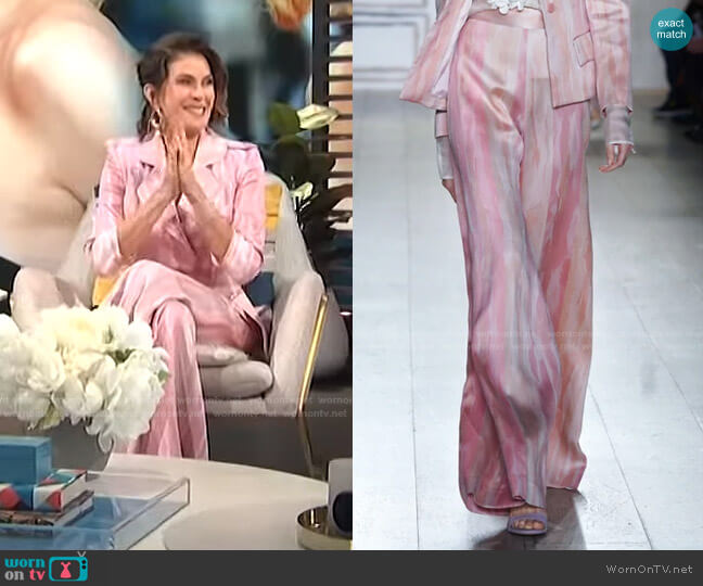 Kevan Hall Brushstrokes Palazzo Pant