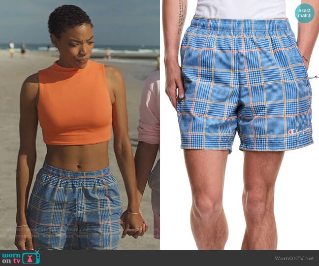 Champion Glen Plaid Water Resistant Nylon Shorts