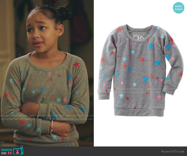 Chaser Stars Pullover worn by Bridget Williams (Dannah Lane) on Kenan
