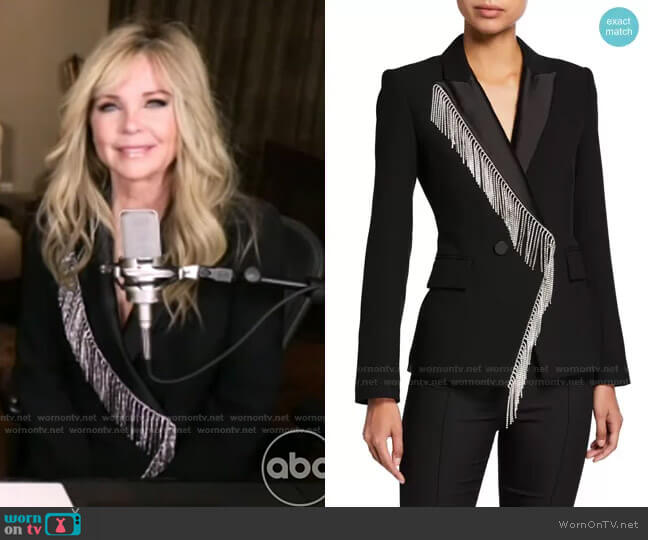 Veronica Beard Clarise Rhinestone Fringe Jacket