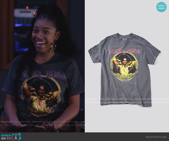 Forever 21 Diana Ross Graphic Tee worn by Jojo (Precious Way) on Queens