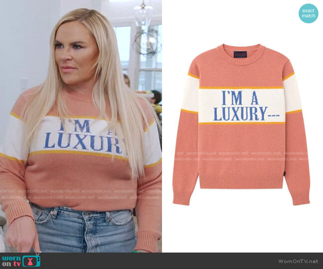 Gyles and George I'm a Luxury Sweater worn by Heather Gay on The Real Housewives of Salt Lake City
