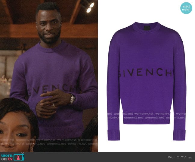 Givenchy Tufted Logo Wool Sweater