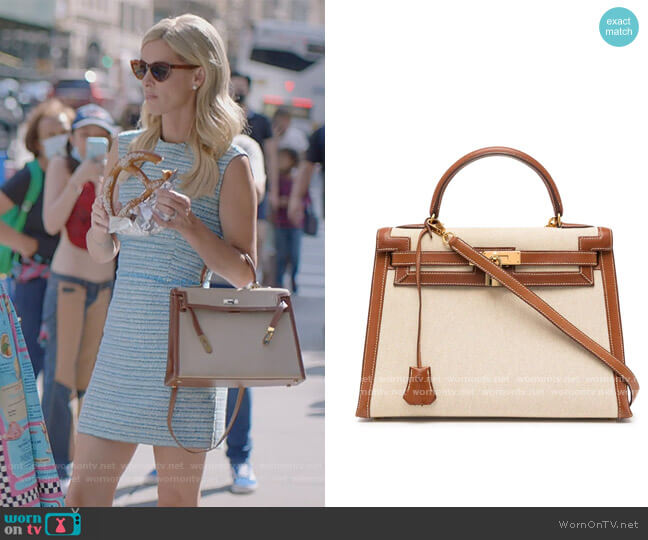 Hermes 1997 pre-owned Kelly 32 Sellier 2way bag worn by Nicky Hilton Rothschild on Paris in Love