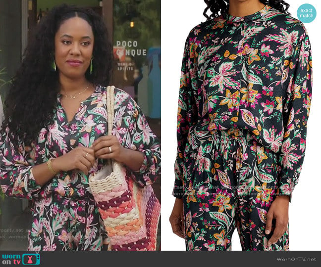 Isabel Marant Catchell Floral Print Blouse