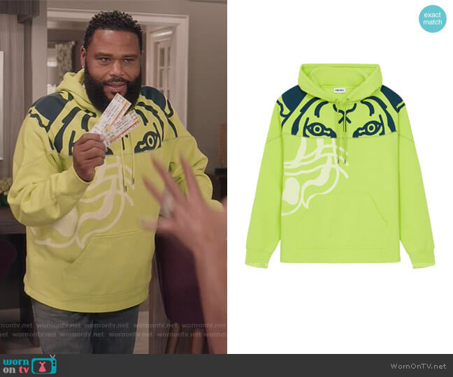 Kenzo Tiger Seasonal Pullover Hoodie worn by Andre Johnson (Anthony Anderson) on Black-ish