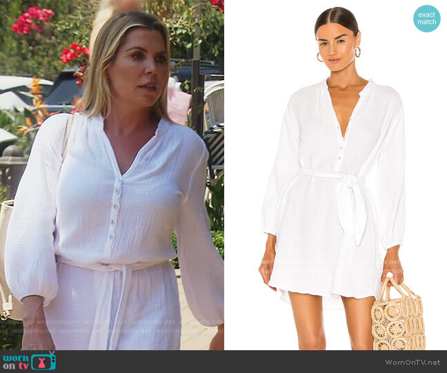 LA Made Sonia Shirt Dress worn by Dr. Jen Armstrong on The Real Housewives of Orange County
