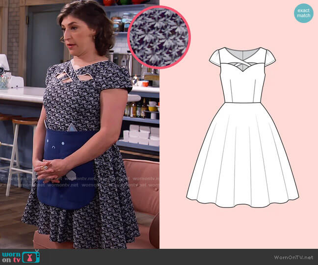 Custom Made Dress worn by Kat Silver (Mayim Bialik) on Call Me Kat