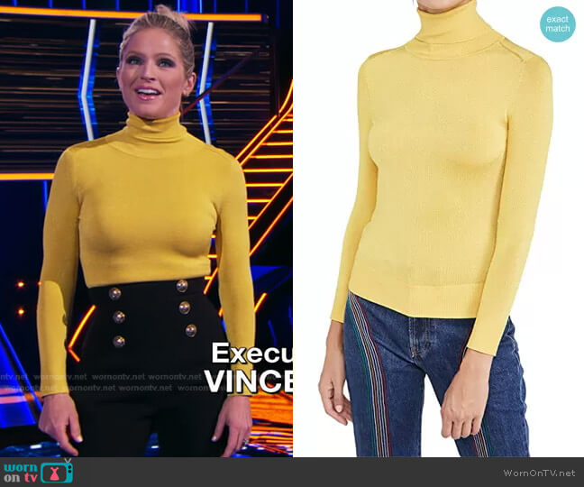 JoosTricot Long Sleeve Turleneck worn by Sara Haines on The Chase
