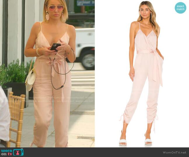 Lovers and Friends Tony Jumpsuit worn by Mary Fitzgerald on Selling Sunset