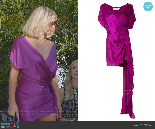 Michelle Mason Wrap Style Silk Dress worn by Paris Hilton on Paris in Love