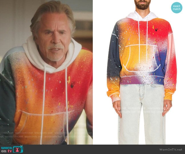 Off-White Katsu Over Flatlock Hoodie worn by Rick (Don Johnson) on Kenan