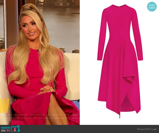 Oscar de la Renta Asymmetric Hem Dress
