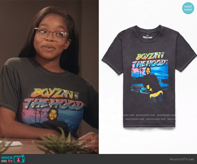 Pacsun Retro Boyz In The Hood T-Shirt worn by Diane Johnson (Marsai Martin) on Black-ish