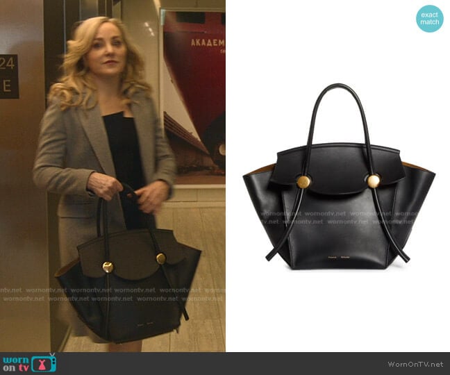 Proenza Schouler Pipe Leather Tote worn by Marissa Morgan (Geneva Carr) on Bull