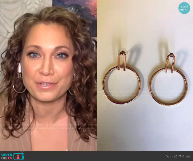 Be More Marvelous Pei Earrings worn by Ginger Zee on Live with Kelly and Mark