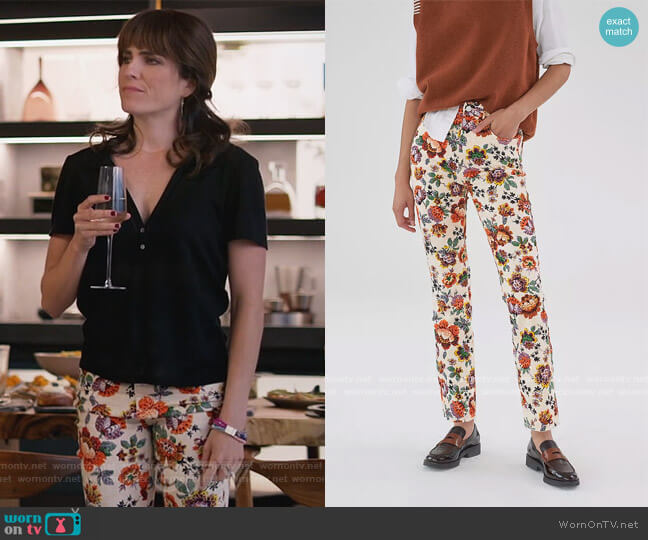 Anthropologie Pilcro The Cigarette Slim Straight Jeans worn by Marina (Karla Souza) on Home Economics