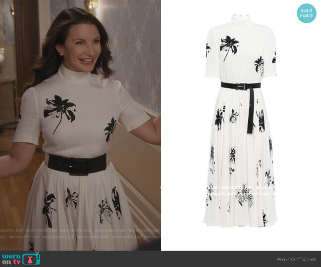Prada Floral Print Dress worn by Charlotte York (Kristin Davis) on And Just Like That