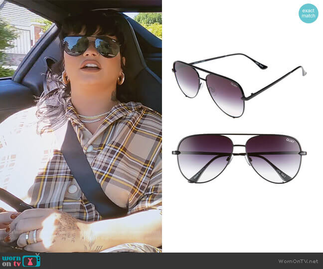 Quay Australia High Key 62mm Oversize Aviator Sunglasses