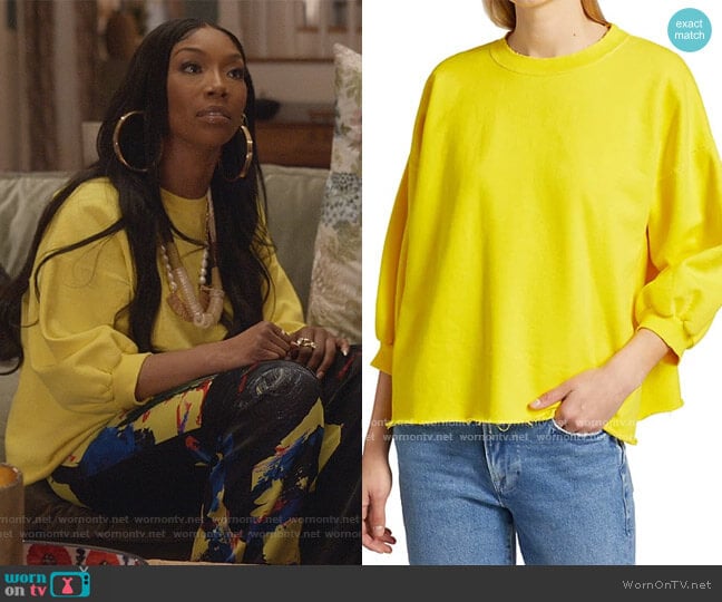 Rachel Comey Fond Sweatshirt worn by Naomi (Brandy Norwood) on Queens