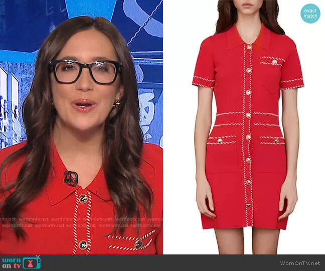 Maje Ross Dress worn by Savannah Sellers on Today