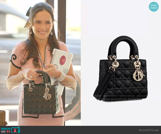 Dior Small Lady Dior Bag worn by Davina Potratz on Selling Sunset