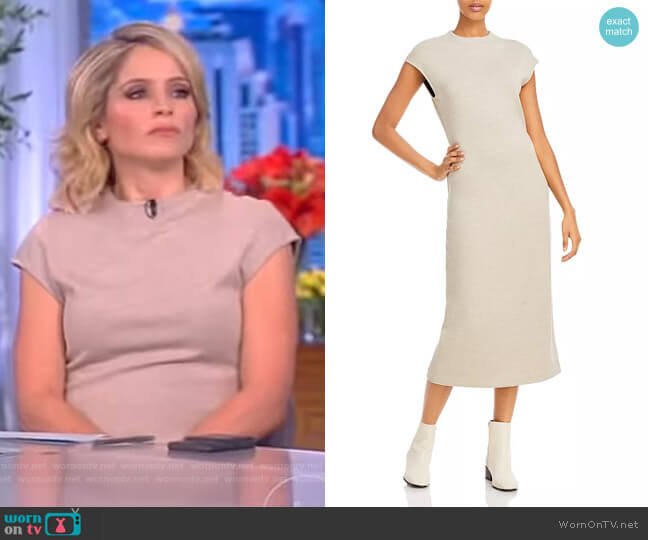 Theory Cap Sleeve Midi Dress worn by Sara Haines on The View