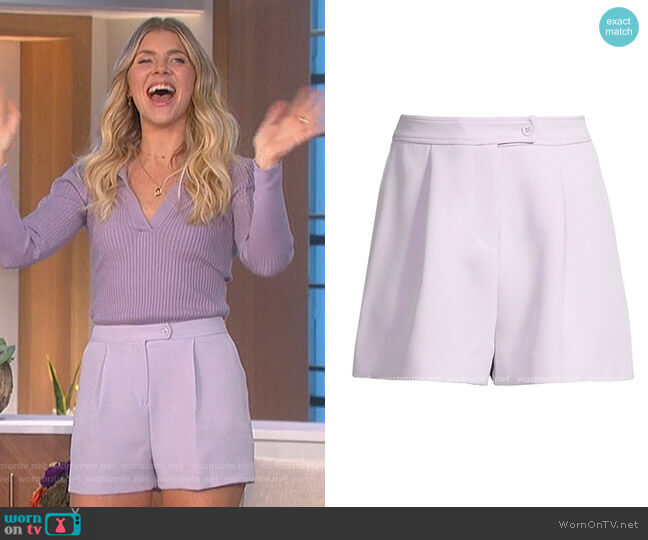 Toccin High-Waisted Trouser Shorts worn by Amanda Kloots on The Talk