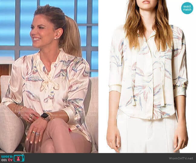 Zadig & Voltaire Touch Paradise Tunic worn by Natalie Morales on The Talk