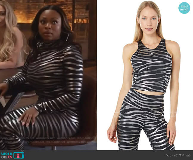 Adidas by Stella McCartney Printed Crop Top worn by Jill (Naturi Naughton) on Queens