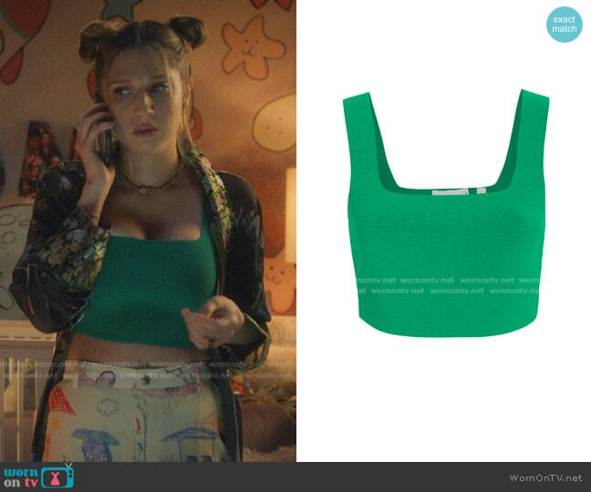 A.L.C. Vicky Crop Top worn by Nomi Segal (Emily Arlook) on Grown-ish