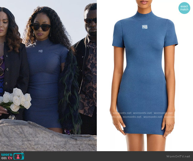 T by Alexander Wang Bodycon T Shirt Dress worn by Lauren Rice (Pepi Sonuga) on Queens