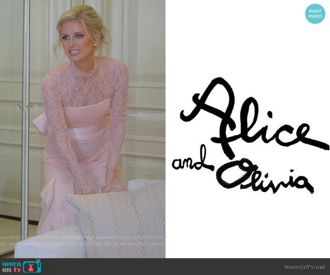 Alice + Olivia Custom Dress worn by Nicky Hilton Rothschild on Paris in Love
