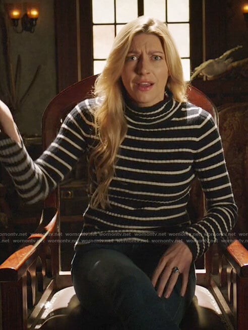 Ava’s striped turtleneck on Legends of Tomorrow