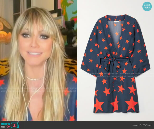 AZ Factory Pijama You're A Star Belted Printed Robe