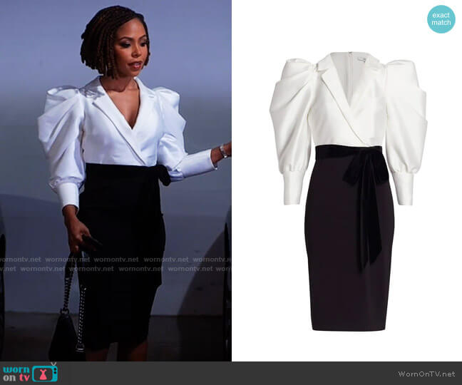 Badgley Mischka Mikado Suit Dress worn by Andrea Barnes (Kj Smith) on Tyler Perrys Sistas