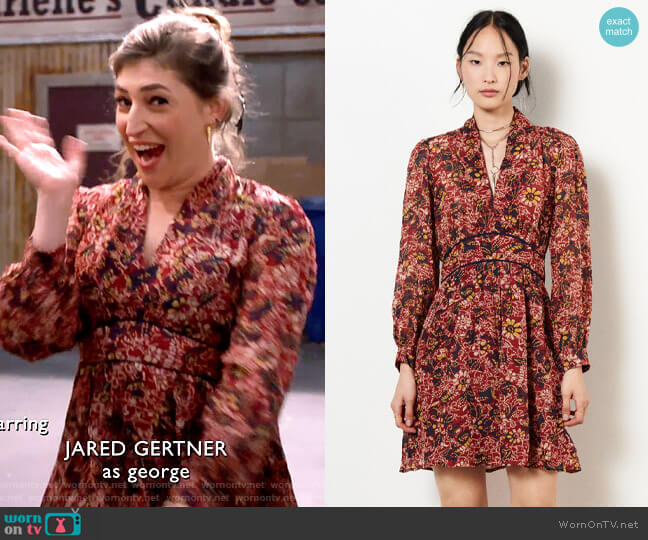 ba&sh Giani Dress worn by Kat Silver (Mayim Bialik) on Call Me Kat