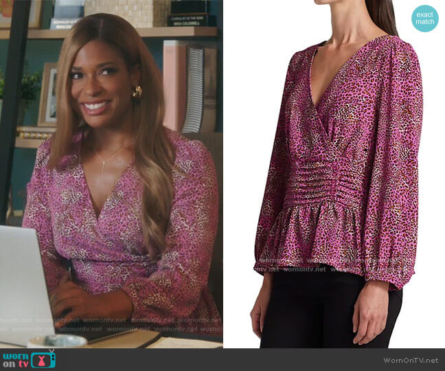Baum Pferdgarten Miandah Blouse worn by Mika (Kimrie Lewis) on Kenan