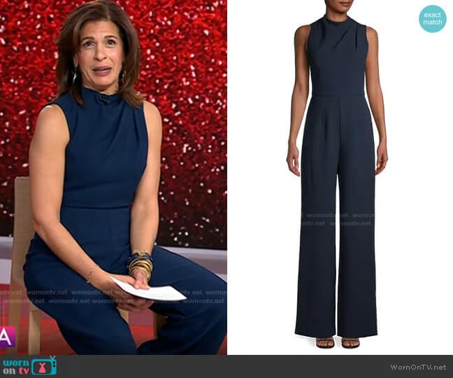 Black Halo Corinne Sleeveless Jumpsuit worn by Hoda Kotb on Today