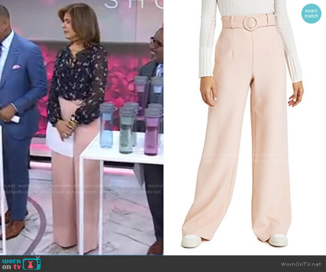 Black Halo Terrell Pants worn by Hoda Kotb on Today