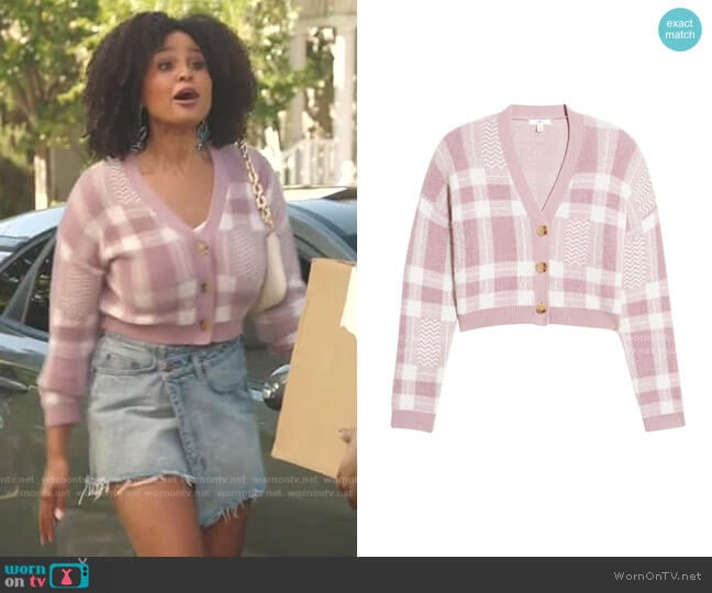 BP Cozy Plaid Cardi