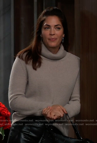 Britt’s grey turtleneck sweater on General Hospital
