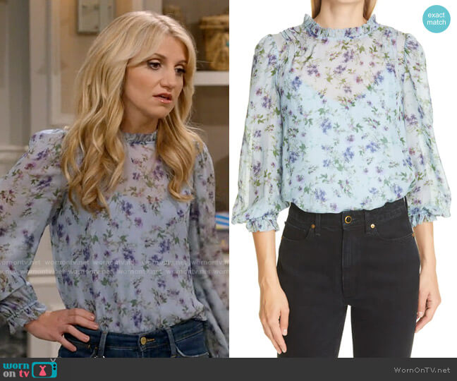 Cami NYC Nelly Silk Top worn by Gina Dabrowski (Annaleigh Ashford) on B Positive