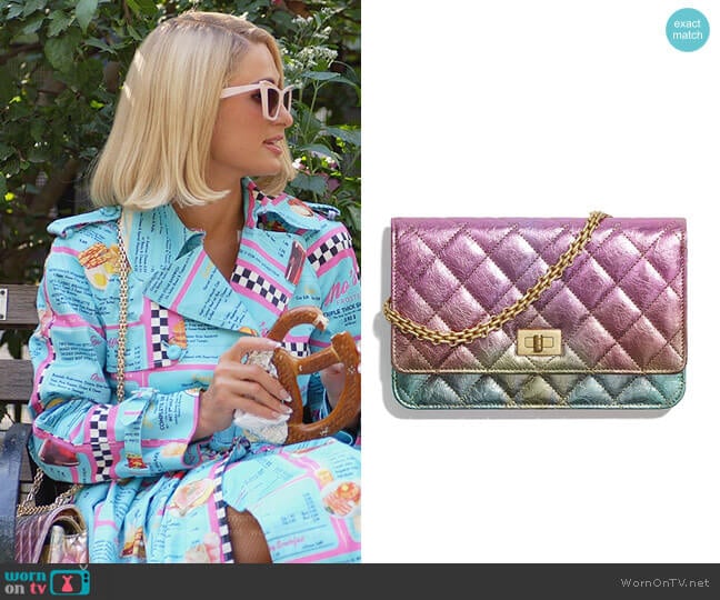 Channel Unicorn Rainbow Reissue Bag worn by Paris Hilton on Paris in Love