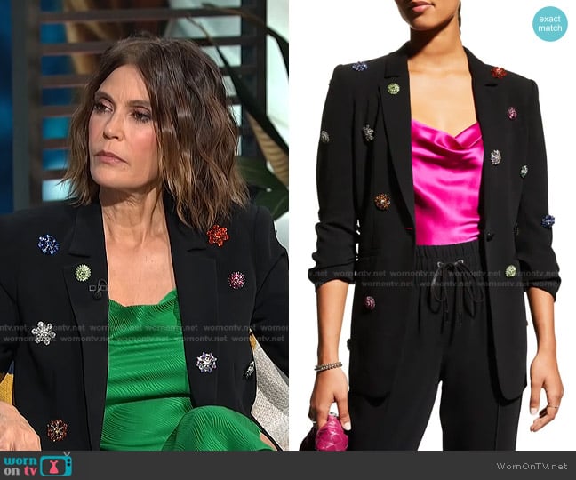 Cinq a Sept Ditsy Khloe Embellished Blazer