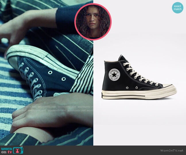 Converse Chuck 70 Hi Top Sneakers worn by Rue Bennett (Zendaya) on Euphoria