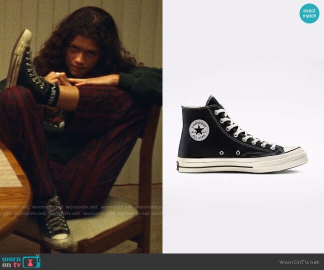 Converse Chuck 70 Hi Top Sneakers worn by Rue Bennett (Zendaya) on Euphoria