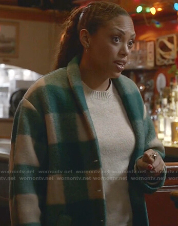Danny’s green buffalo check coat  on Bull