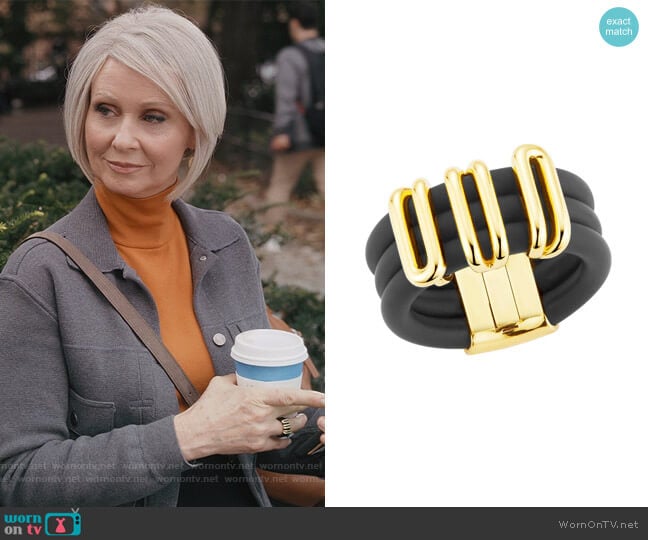 Deborah Pagani Coil Band Ring worn by Miranda Hobbs (Cynthia Nixon) on And Just Like That